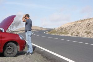 broken down car